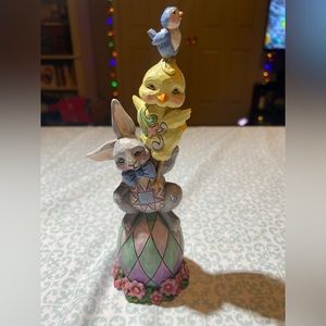 NWT - Jim Shore Egg-Stra Dose Of Cute Bunny Chick Bird 6007164